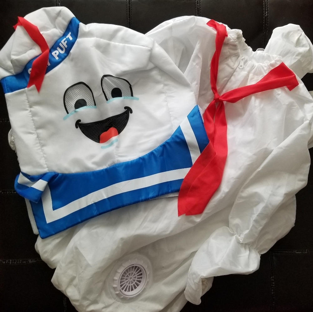 ❗Kids Ghostbusters Stay Puft Marshmallow Man Halloween Costume Large❗